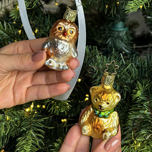 Елочная игрушка Inge's Christmas In the Woods Совенок / 10085S015
