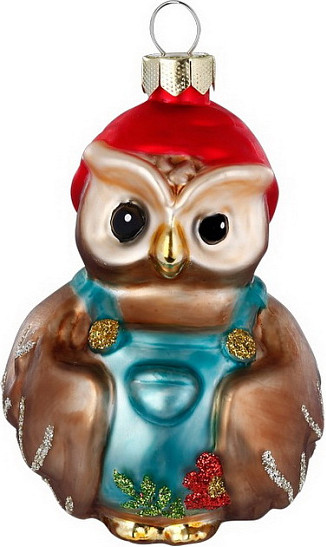 Елочная игрушка Inge's Christmas Magic Forest Совенок / 64970H120 - фото