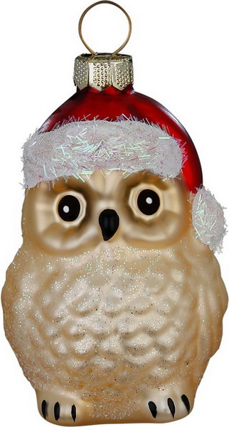 Елочная игрушка Inge's Christmas Figural Glass Ornaments Совенок / 65040H120 - фото