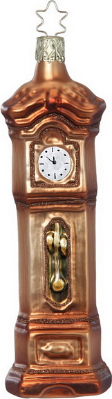 Елочная игрушка Inge's Christmas Nutcracker Suite Старинные часы / 10084S024 - фото