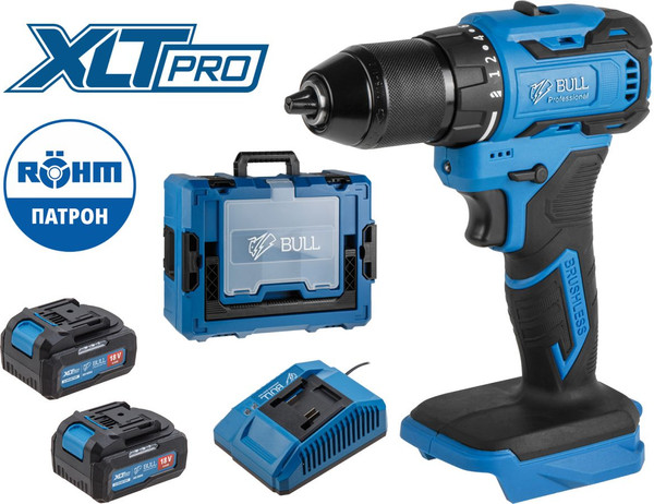 Профессиональная дрель-шуруповерт Bull SR 1804 R-series Xcase / 2329057