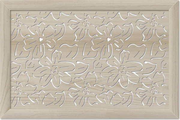 Экран для радиатора Стильный Дом Цветы 90х60см - фото