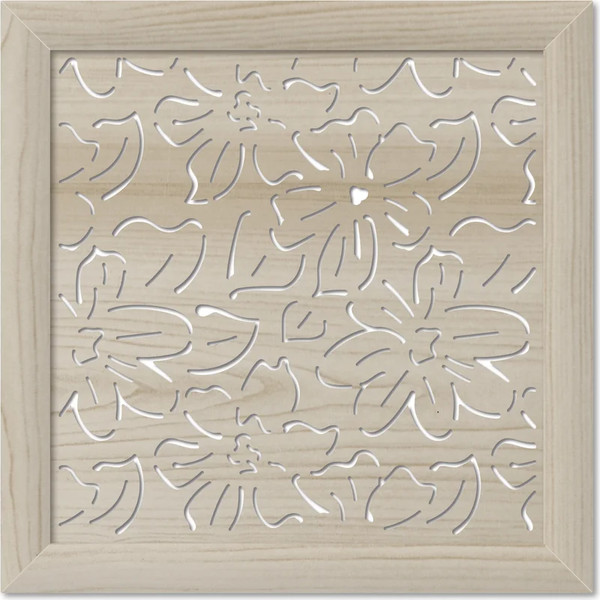 Экран для радиатора Стильный Дом Цветы 60х60см - фото