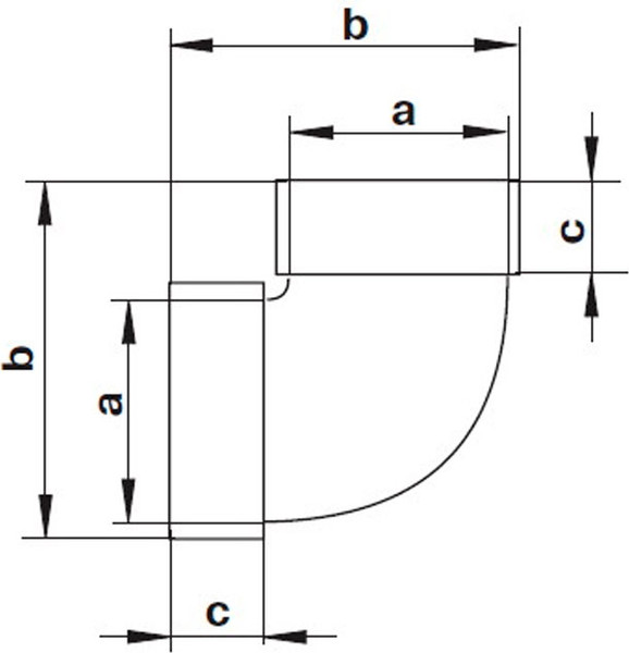 Колено воздуховода Storm 51KVP
