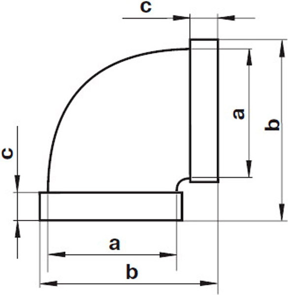 Колено воздуховода Storm 51KGP