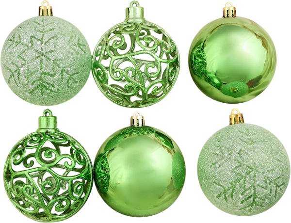 Набор шаров новогодних Зимнее волшебство Эстер снежинки / 9510513 - фото