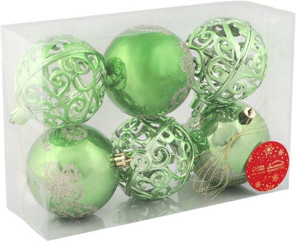 Набор шаров новогодних Зимнее волшебство Эстер / 9510515 - фото