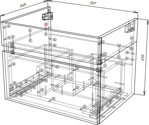 Тумба под умывальник Garda Tramonta 79н_600 / 08.79н.600