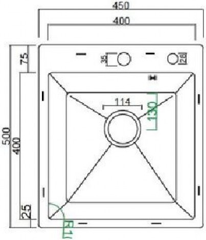 Мойка кухонная Gerhans K34550BD
