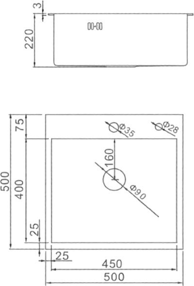Мойка кухонная Gerhans K35050AD