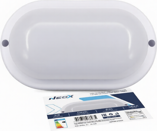 Светильник для подсобных помещений Neox СПП 2065-ОВАЛ 20Вт 6500К 1800Лм IP65 / 4690612066035 - фото