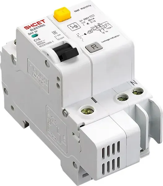 Дифференциальный автомат SHCET ДА 8 2Р 50А 30мА (6кА) / S0000480