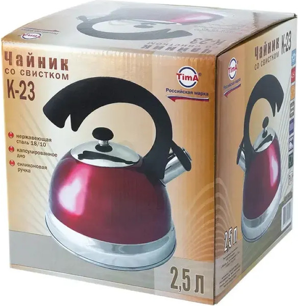 Чайник со свистком TimA K-23