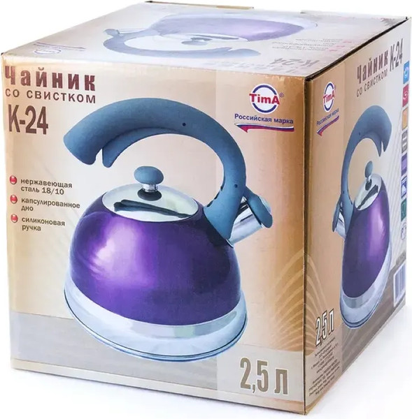 Чайник со свистком TimA K-24