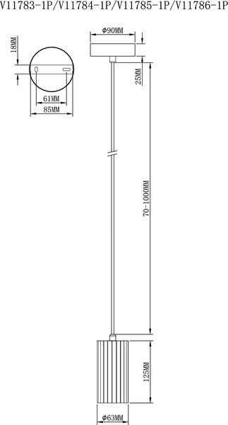 Потолочный светильник Moderli Cora / V11784-1P