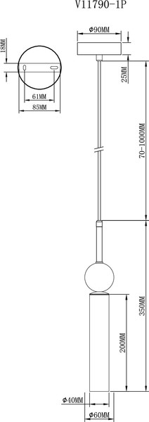 Потолочный светильник Moderli Illis / V11790-1P