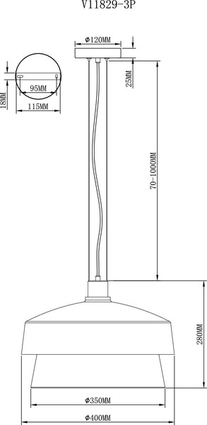 Люстра Moderli Takoma / V11829-3P