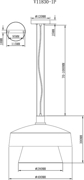Потолочный светильник Moderli Takoma / V11830-1P