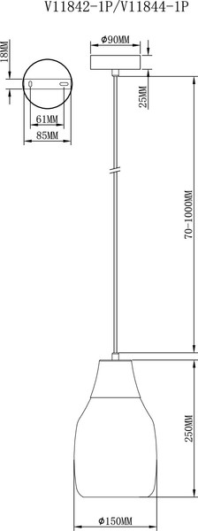 Потолочный светильник Moderli Adalina / V11844-1P