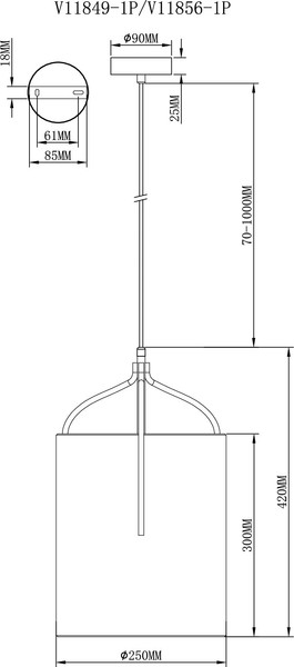 Потолочный светильник Moderli Inari / V11856-1P