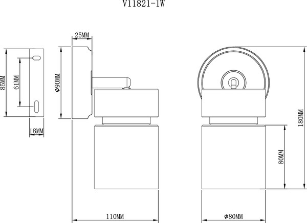 Спот Moderli Almero / V11821-1W