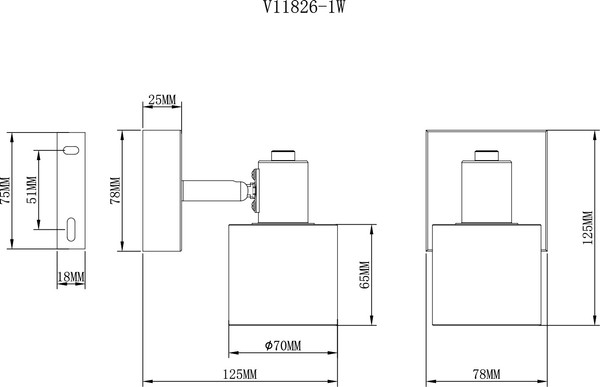 Спот Moderli Malet / V11826-1W