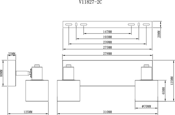 Спот Moderli Malet / V11827-2C