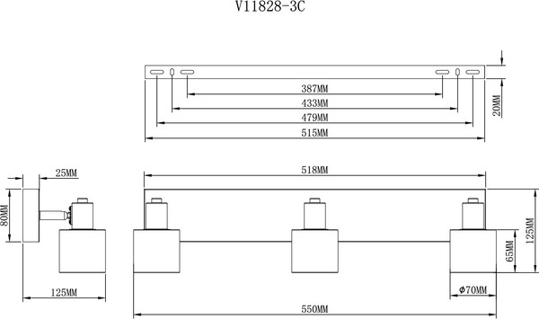 Спот Moderli Malet / V11828-3C