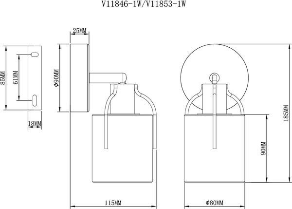 Спот Moderli Inari / V11846-1W