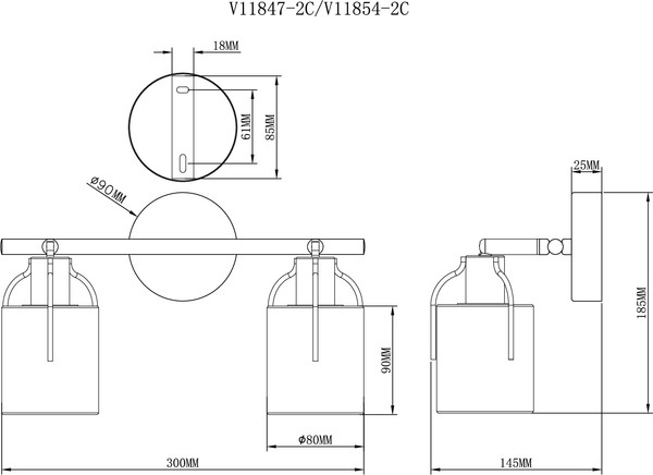 Спот Moderli Inari / V11854-2C