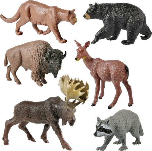 Набор фигурок игровых Abtoys Фигурки диких лесных животных / PT-01285 - фото