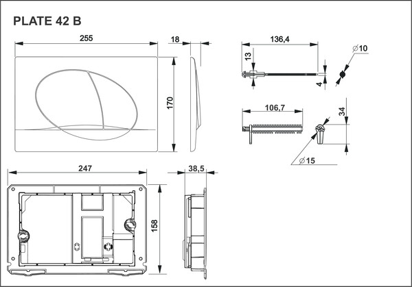 Унитаз подвесной с инсталляцией Roca Debba Round ZRU9307735