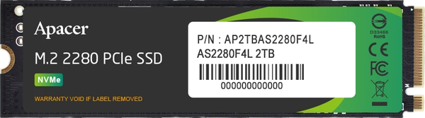 SSD диск Apacer 2TB (AP2TBAS2280F4L-1) - фото
