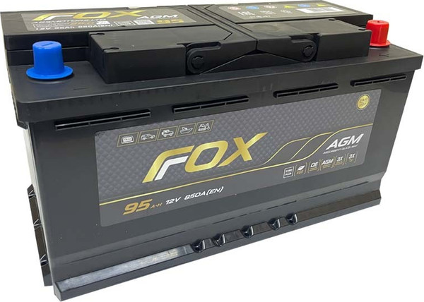 Автомобильный аккумулятор FoX AGM 850A L5 12V95 AH/L5-AGM / FOXL5.95.850.A - фото