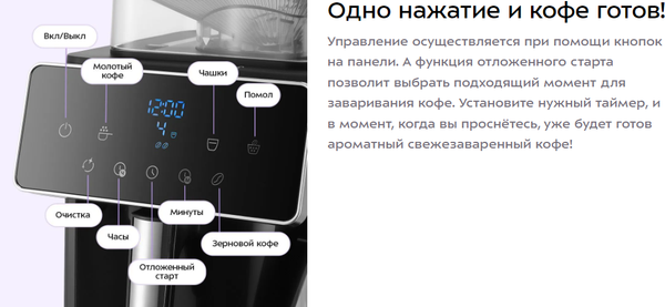 Кофемашина Kitfort КТ-7371