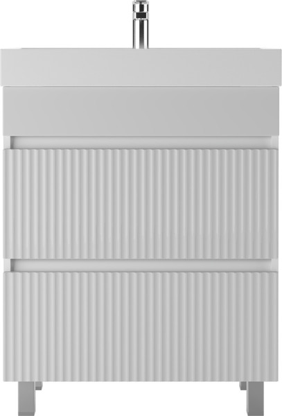 Тумба под умывальник Айсберг Фостер 70 Бриз с двумя ящиками В2