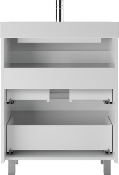 Тумба под умывальник Айсберг Фостер 70 Бриз с двумя ящиками В2