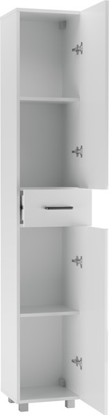Шкаф-пенал для ванной Айсберг Контраст 35 с верхним ящиком В1