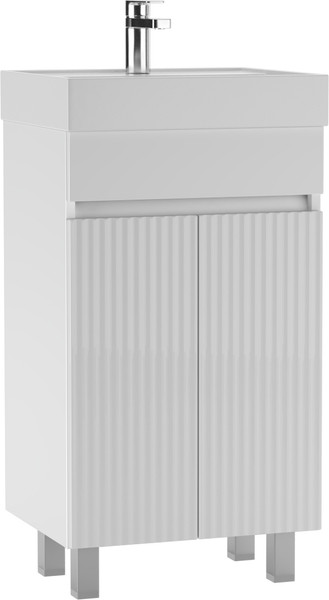 Тумба под умывальник Айсберг Фостер 50 Бриз без ящика - фото