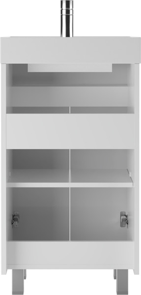 Тумба под умывальник Айсберг Фостер 50 Бриз без ящика