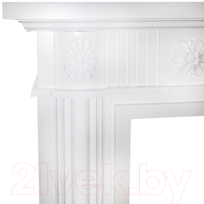 Портал для камина Смолком Sonata D28 (бьянко белый/черный)