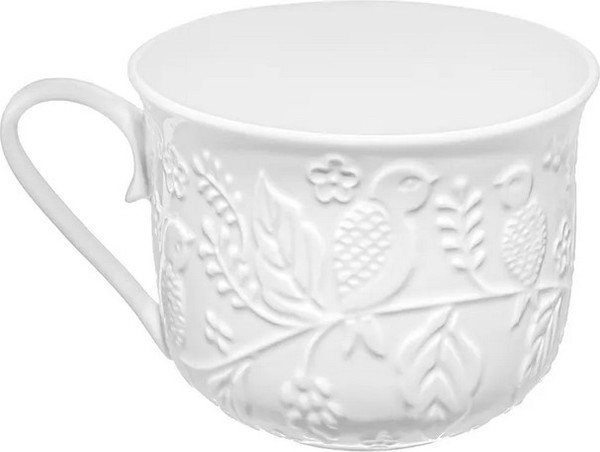 Чашка с блюдцем Elan Gallery Птички на ветке / 950448