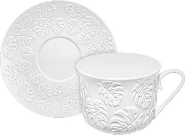 Чашка с блюдцем Elan Gallery Тропики / 950447 - фото