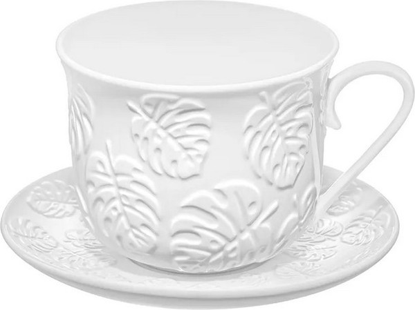 Чашка с блюдцем Elan Gallery Тропики / 950447