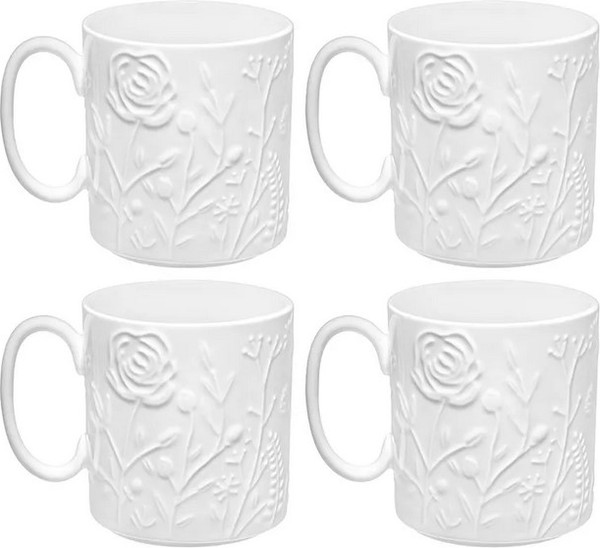 Кружка с блюдцем Elan Gallery Полевые цветы / 950400