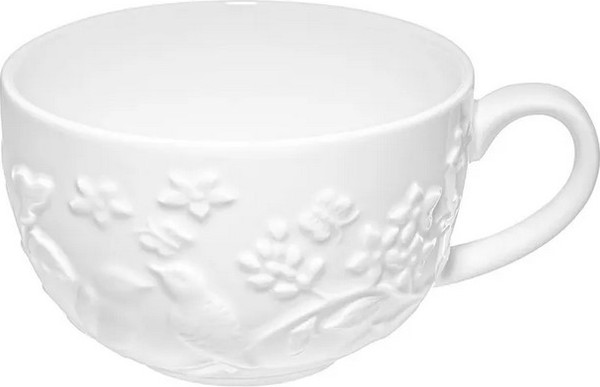 Чашка с блюдцем Elan Gallery Птички на ветке / 540990