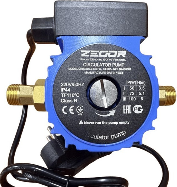Циркуляционный насос Zegor ZRS20/6G-130 Pro