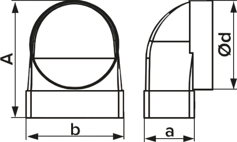 Колено-переходник Storm 51SK10FP