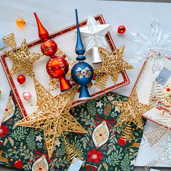 Верхушка для елки Inge's Christmas White Christmas Звезда / 600000268