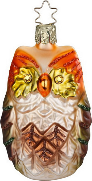 Елочная игрушка Inge's Christmas Sparkling Joy Бриллиантовая сова / 10043S025 - фото